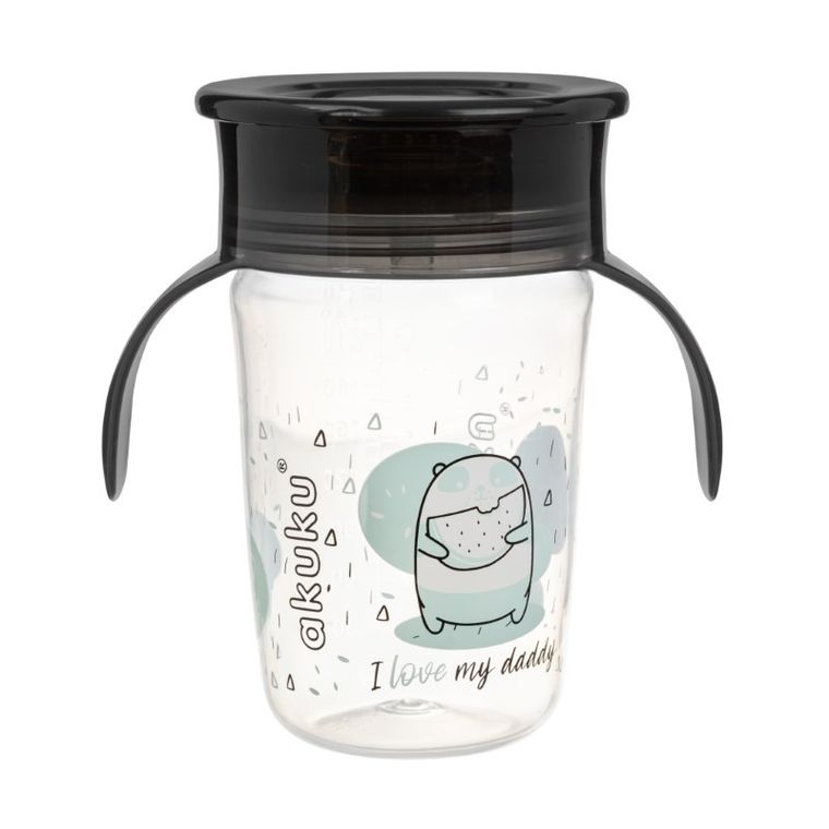 Akuku, kubek 360, czarny, 240 ml