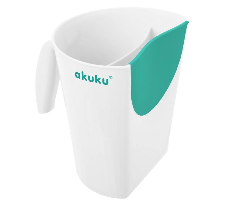 Akuku, kubek do spłukiwania głowy, szaro-miętowy