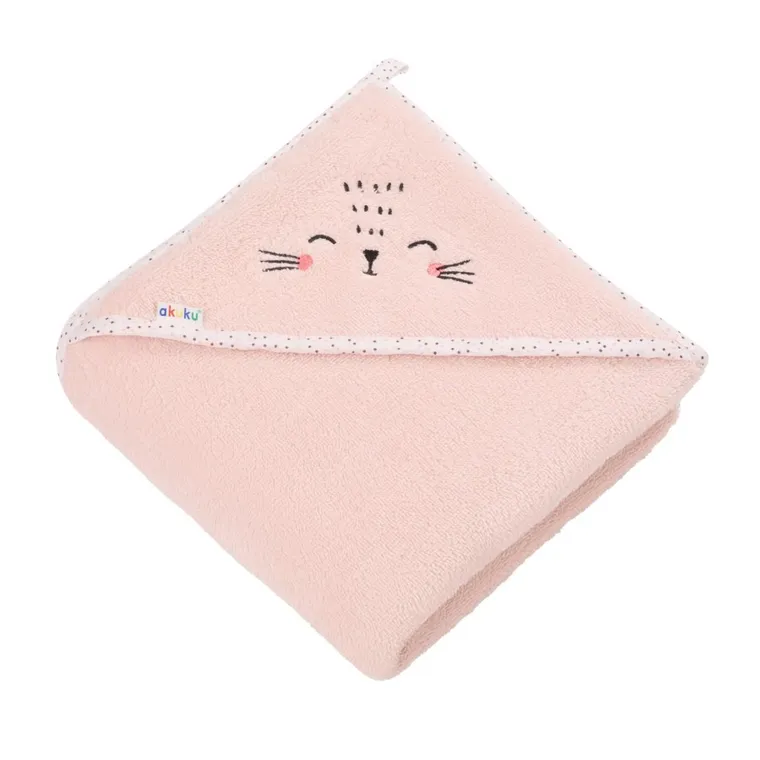 Akuku, okrycie kąpielowe, różowe, 100-100 cm