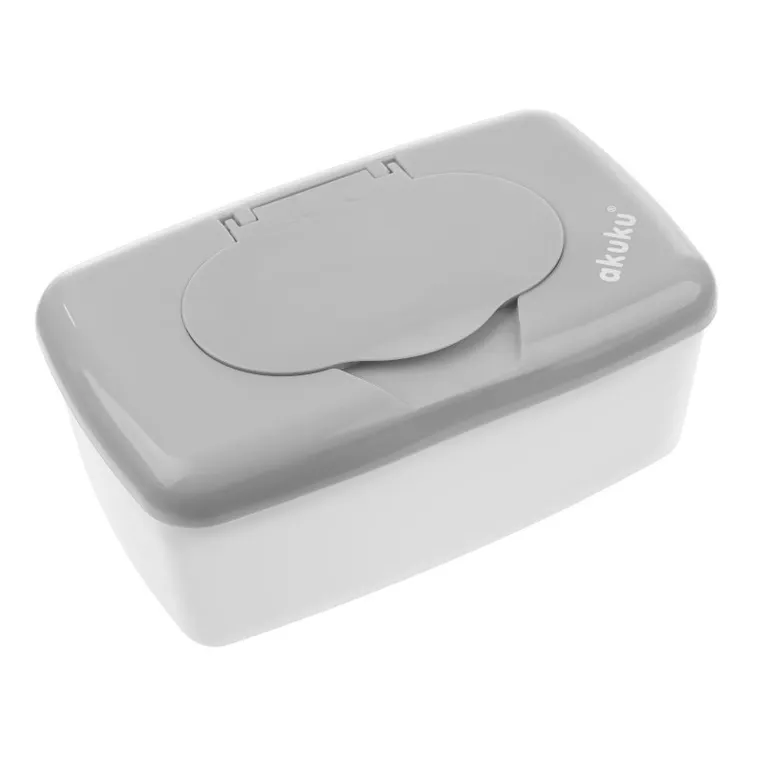 Akuku, pudełko na nawilżane chusteczki, szare