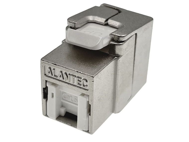 Alantec, moduł keystone RJ45 beznarzędziowy STP, kat.6A PoE+