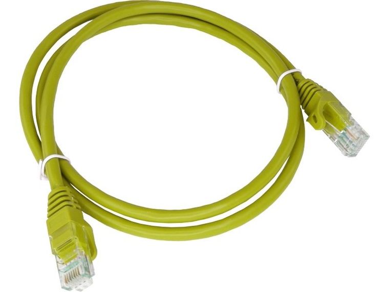 Alantec, patchcord, U/UTP kat. 5e, PVC, 0,25m, żółty