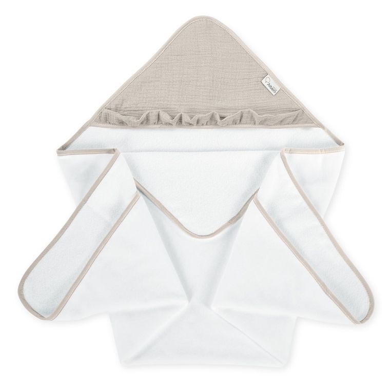 Albero Mio, Cotton, okrycie kąpielowe, beż, 100-100 cm