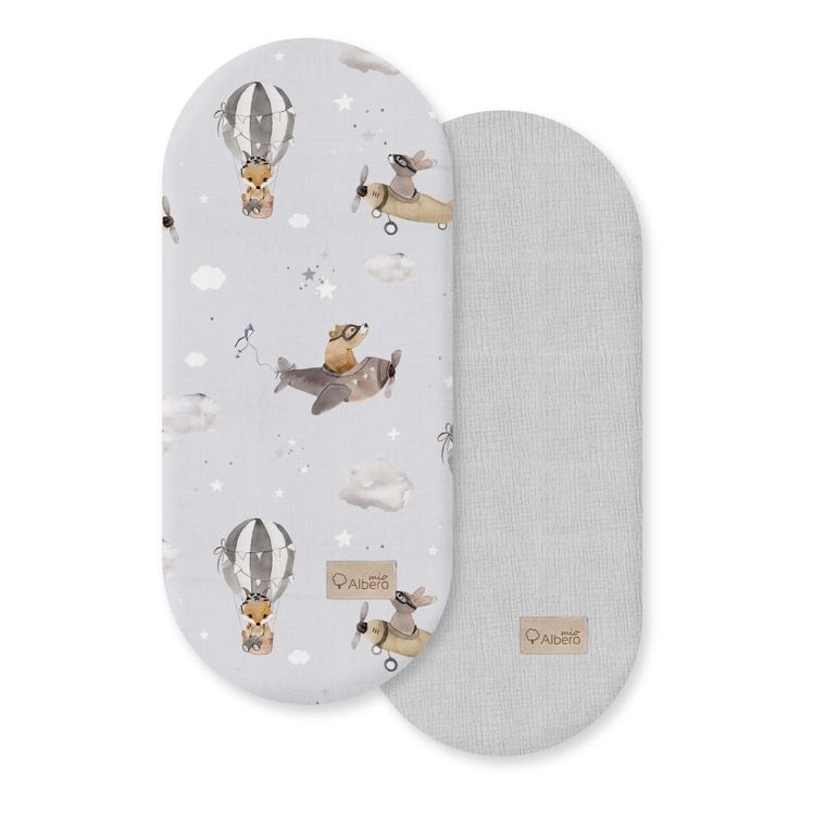 Albero Mio, Lot Balonem, prześcieradło do gondoli, 2 szt.