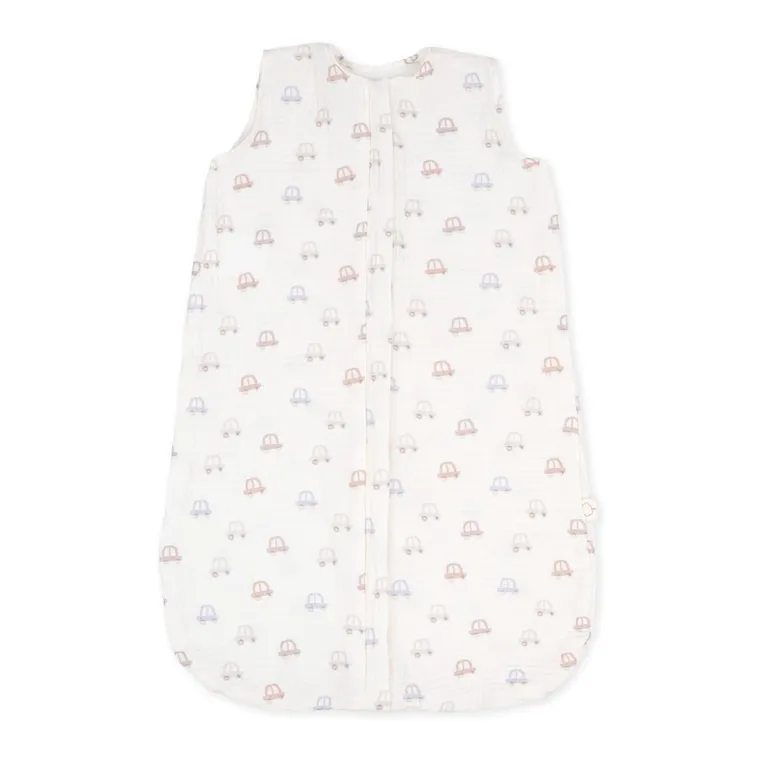 Albero Mio, Mini Cars, śpiworek do spania, muślinowy, TOG 0.5, rozmiar M