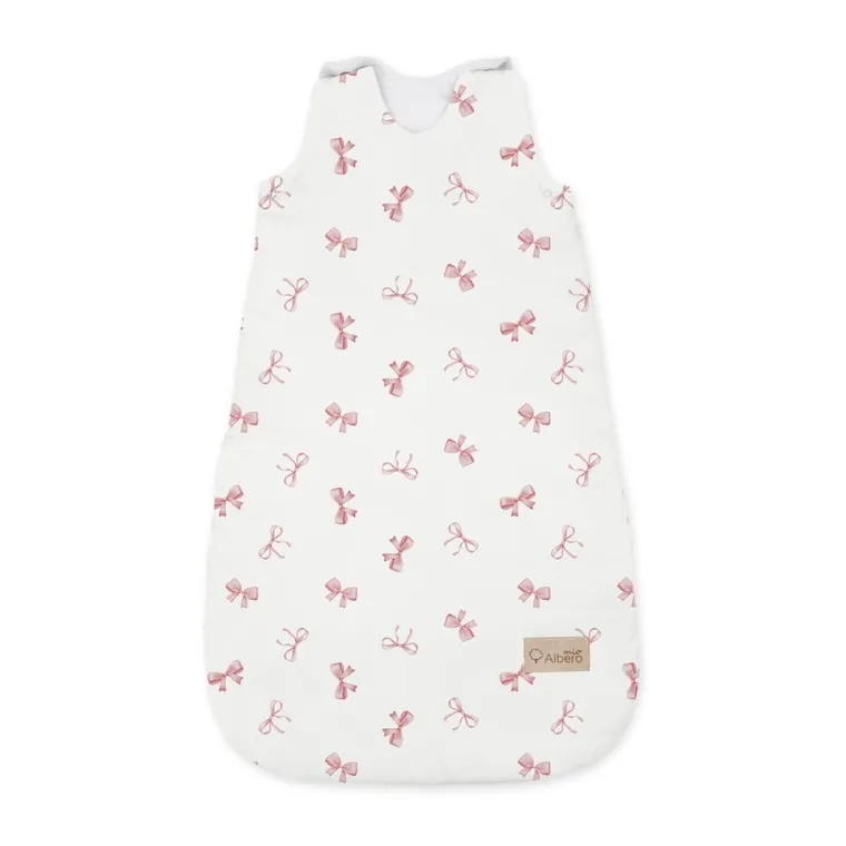 Albero Mio, Pudrowe kokardki, śpiworek do spania, TOG 1.5, rozmiar S