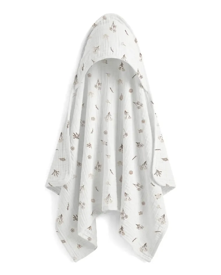 Albero Mio, Wild Flowers, muślinowe okrycie kąpielowe, 80-80 cm