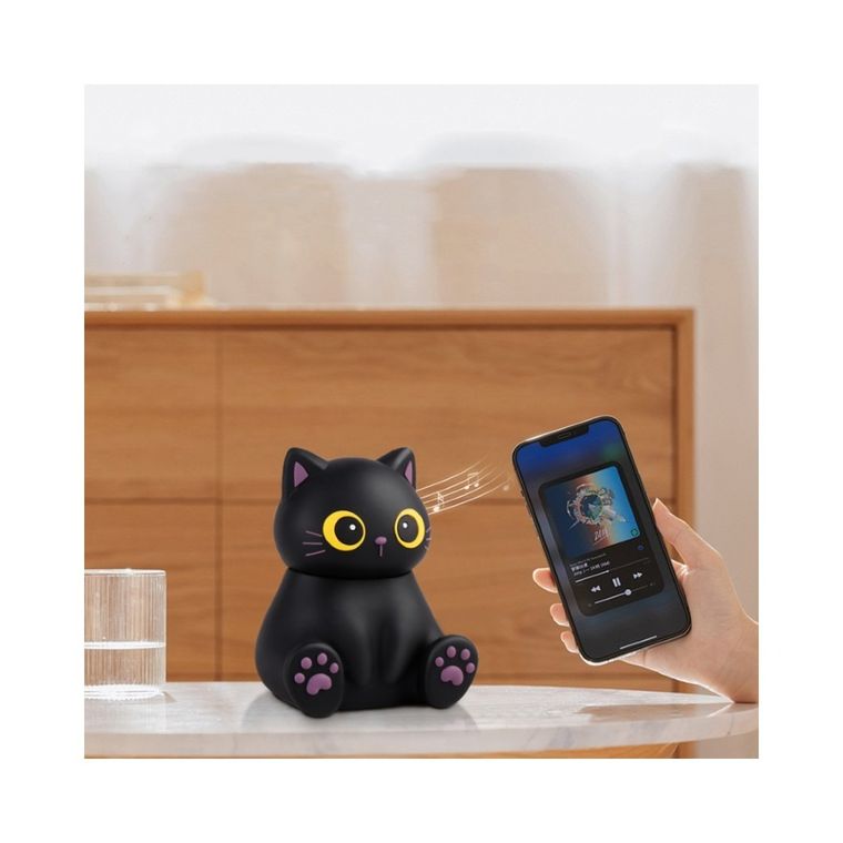 Albi, głośnik bezprzewodowy, Bluetooth, czarny kot