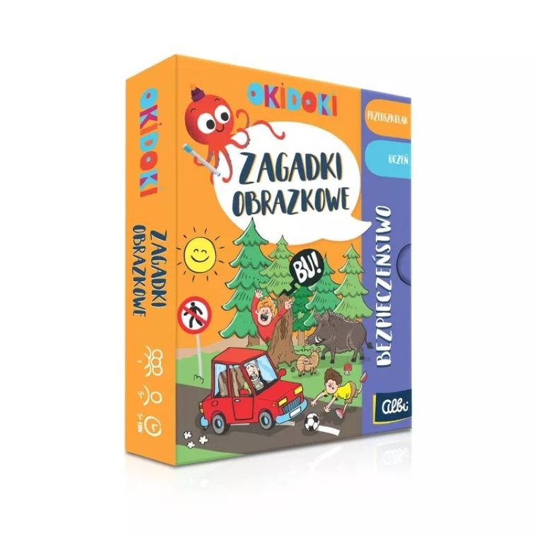 Albi. Okidoki. Zagadki obrazkowe. Bezpieczeństwo
