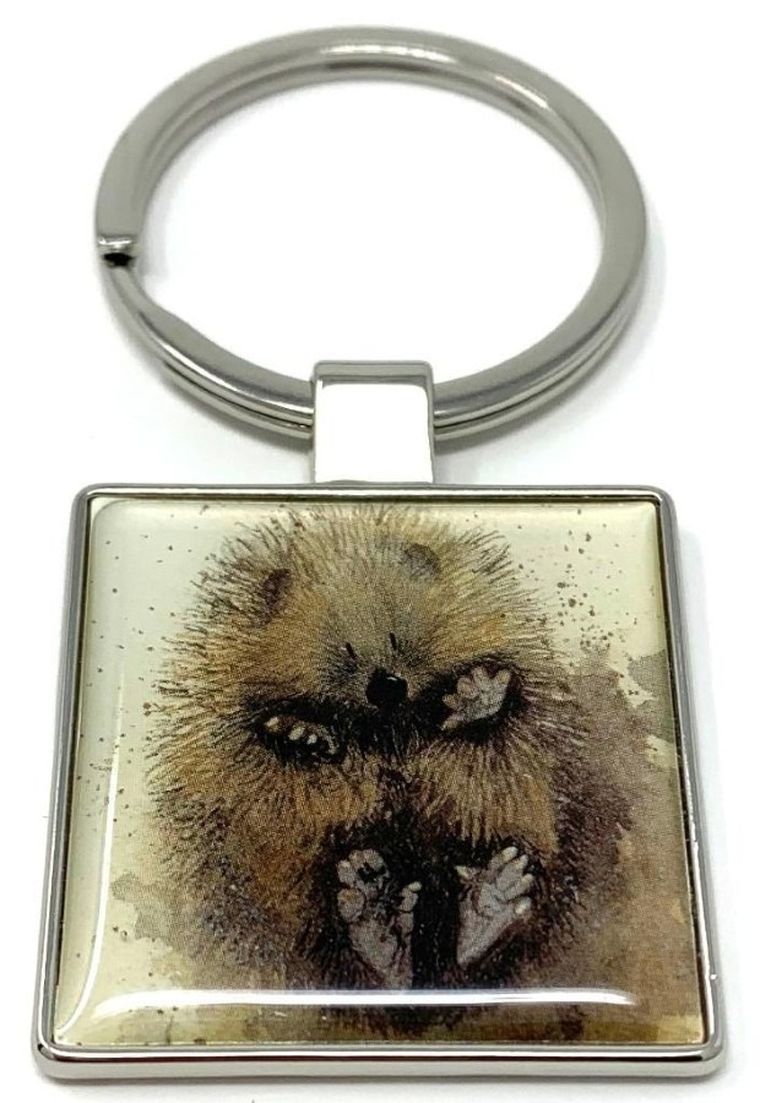 Alex Clark, brelok do kluczy, jeżyk na plecach