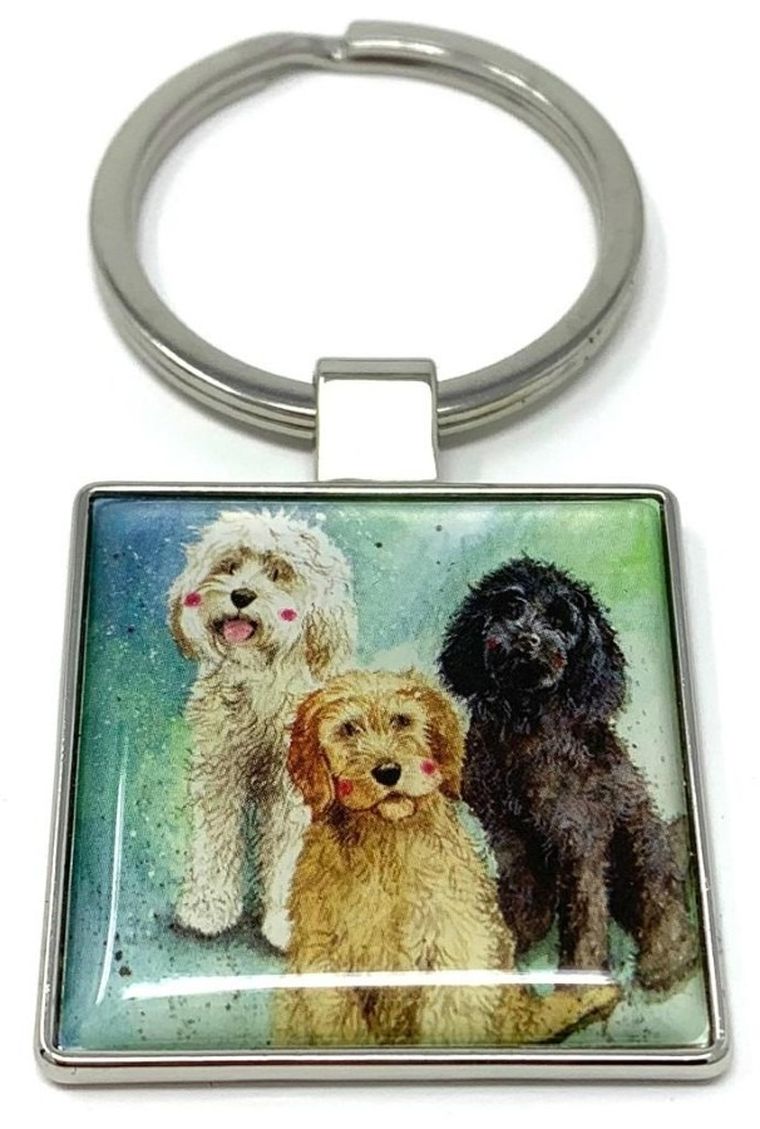 Alex Clark, brelok do kluczy, psy cockapoo