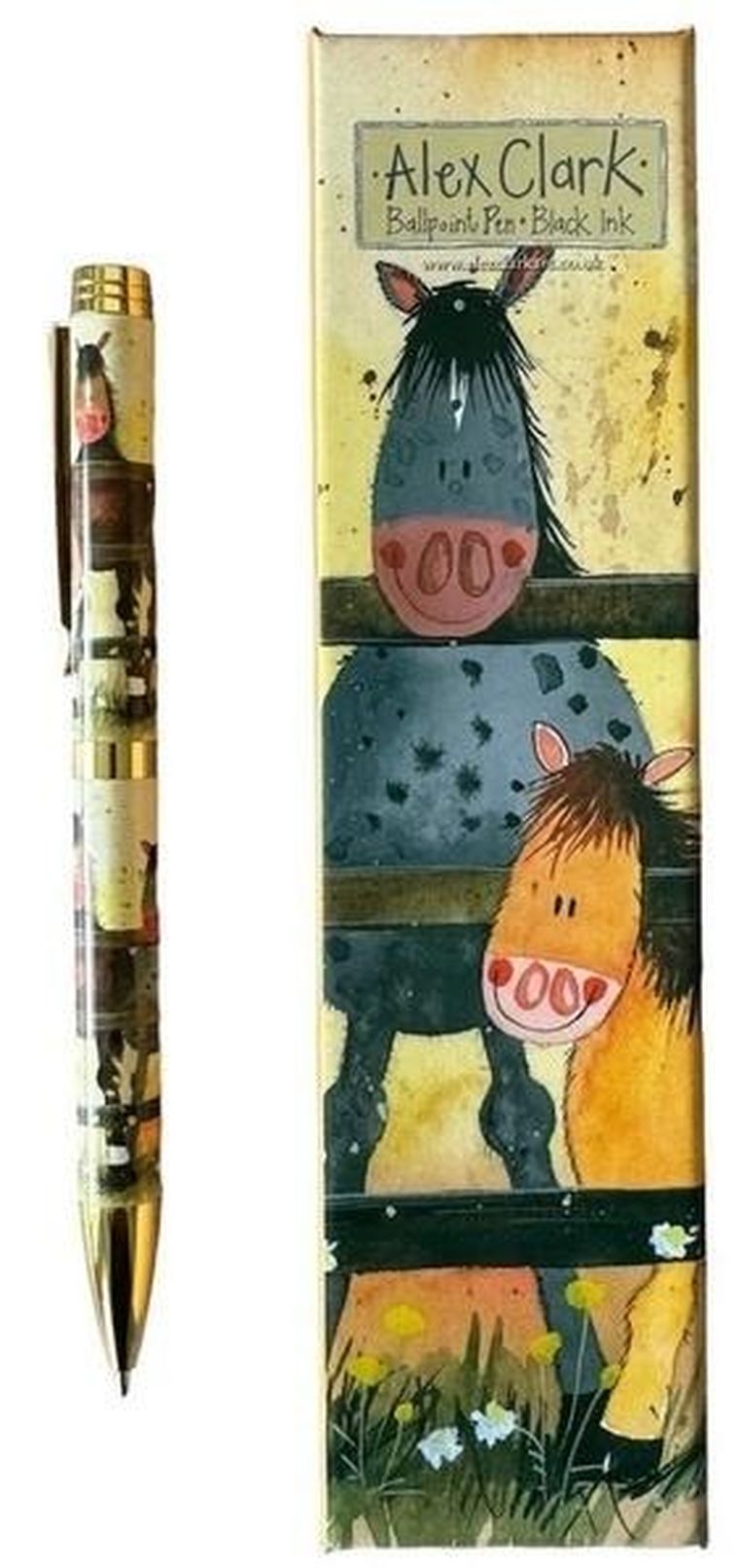 Alex Clark, długopis w pudełku, Konie i kuce