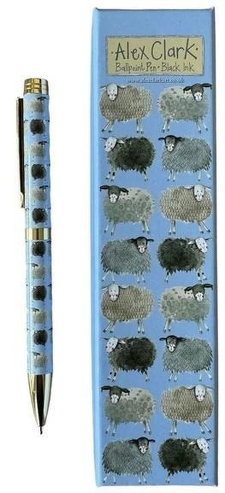 Alex Clark, długopis w pudełku, Owce