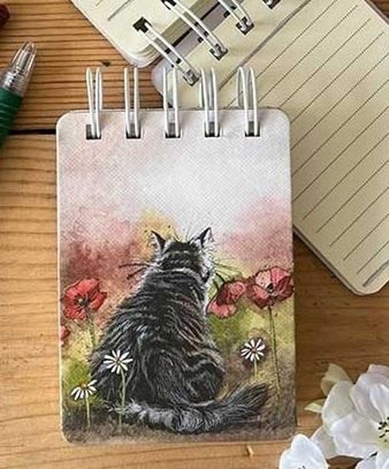 Alex Clark, kołonotes A7, Kot i maki, 1 szt.