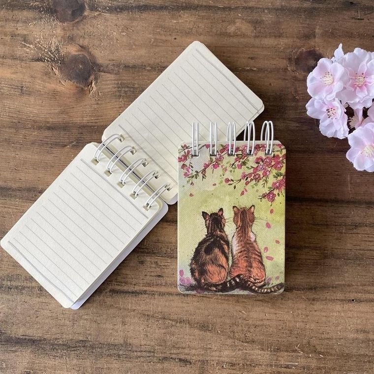 Alex Clark, kołonotes A7, Koty i kwiaty, 1 szt.