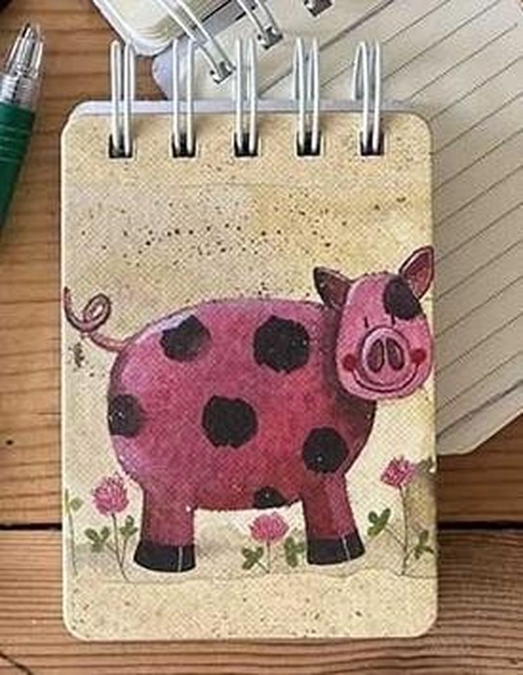 Alex Clark, kołonotes A7, Świnka Pearl, 1 szt.