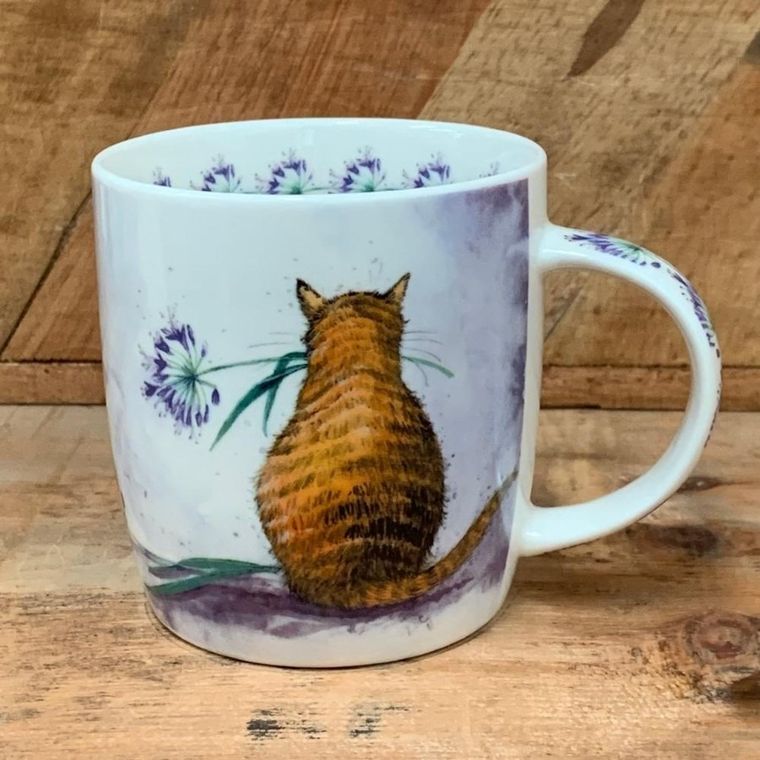 Alex Clark, kubek, kot z kwiatem