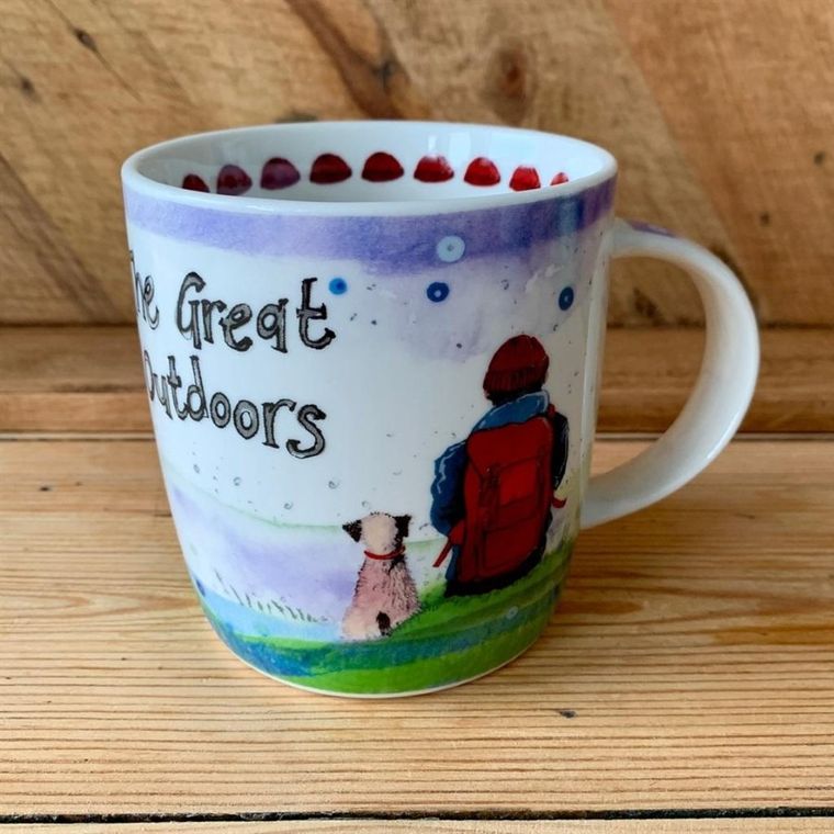 Alex Clark, kubek, na spacerze