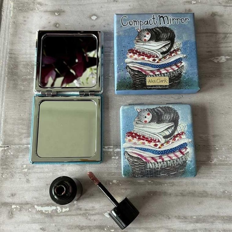 Alex Clark, lusterko w pudełku, Kot na koszu z praniem