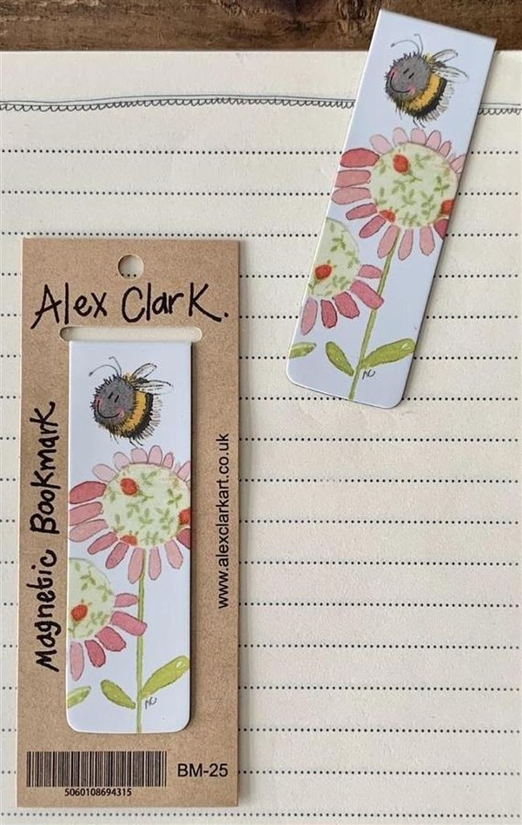 Alex Clark, magnetyczna zakładka do książki, Pszczoła i kwiaty