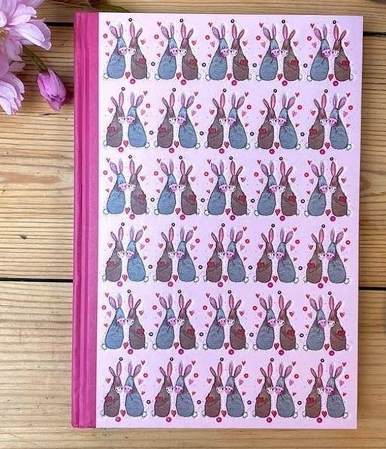 Alex Clark, notatnik A5, Zakochane króliczki, 1 szt.