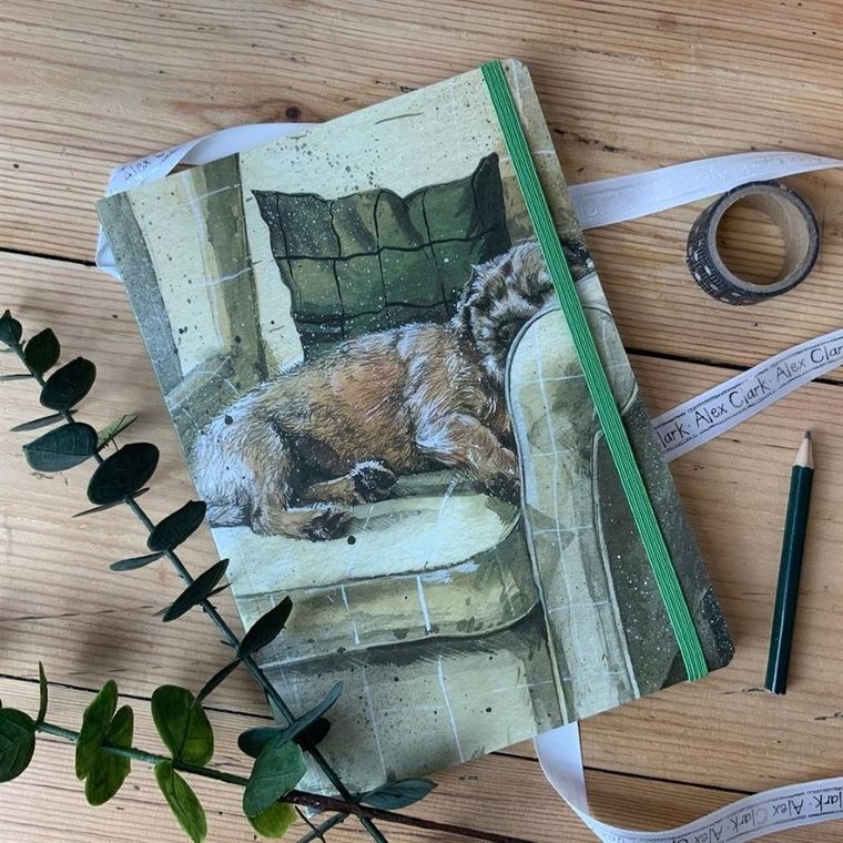 Alex Clark, notatnik z gumką, A5, Pies Walter, 1 szt.