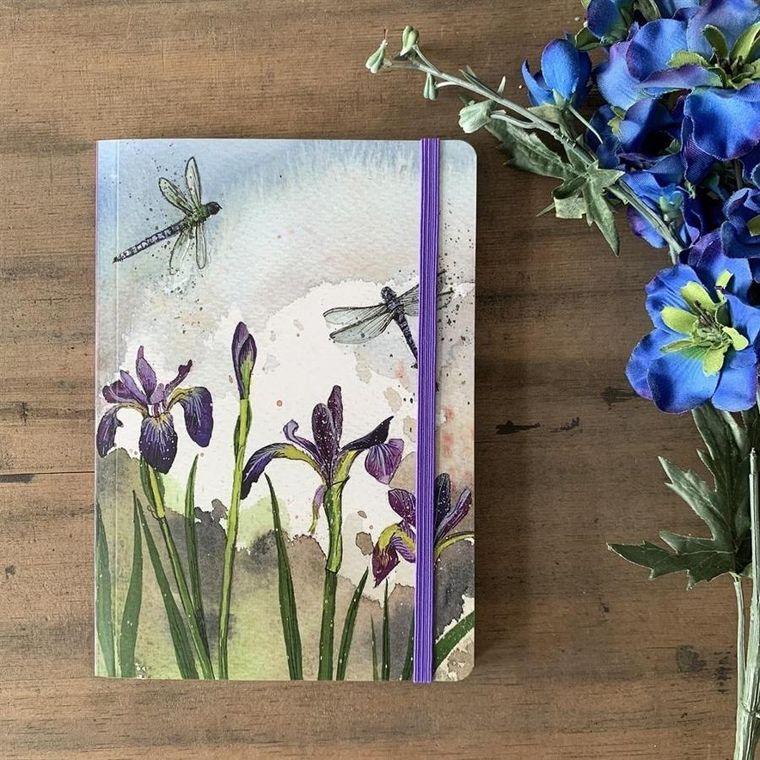 Alex Clark, notatnik z gumką A5, Ważki, 1 szt.