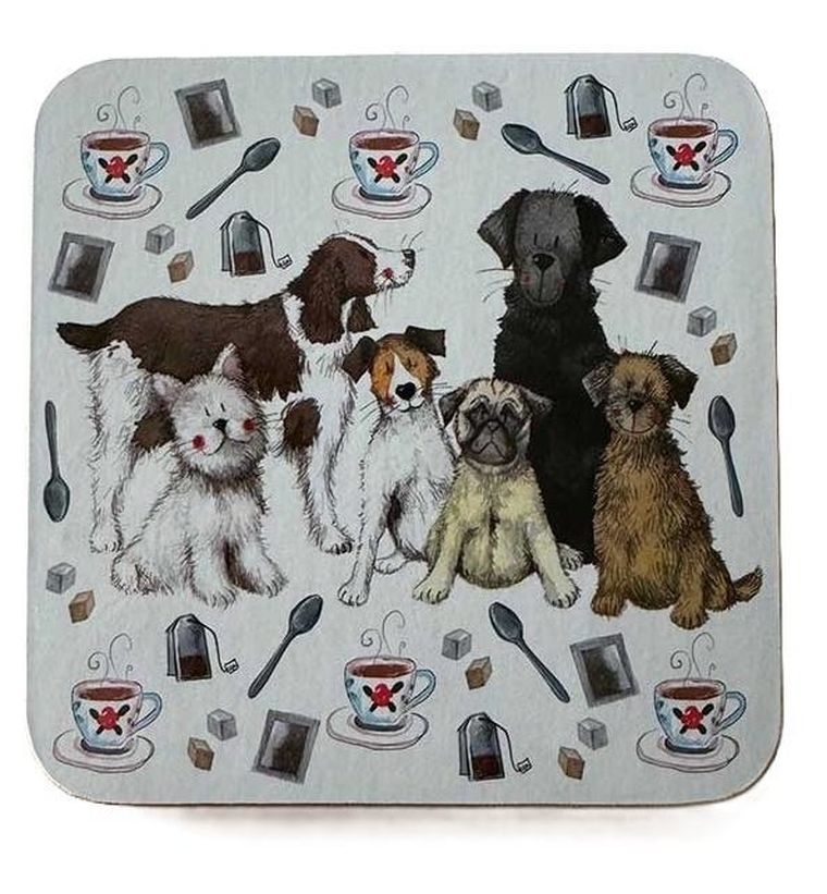 Alex Clark, podkładka pod kubek, Psy i herbata