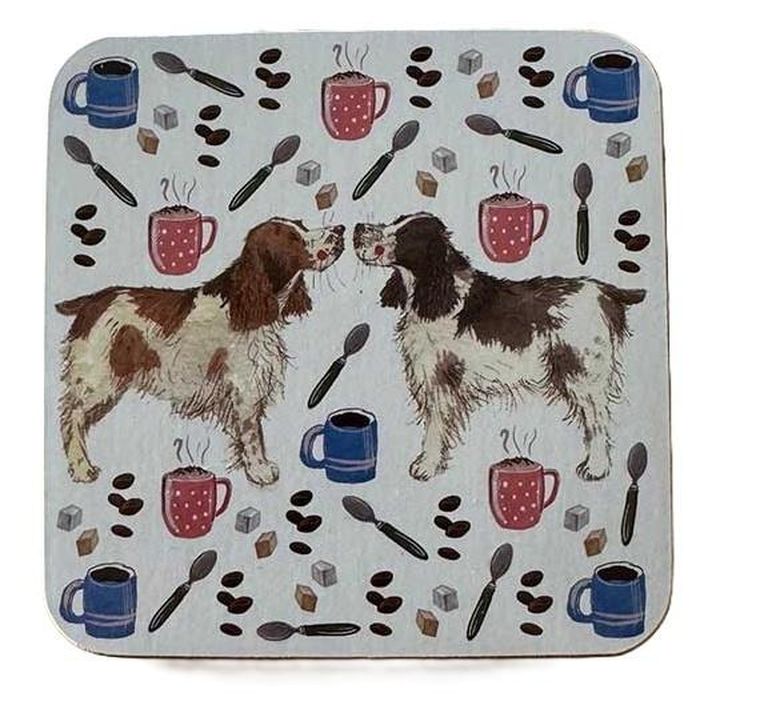 Alex Clark, podkładka pod kubek, Psy i kawa