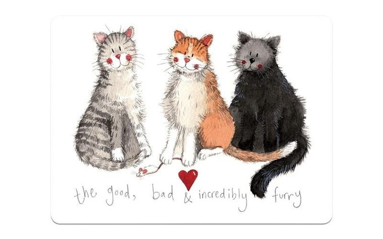 Alex Clark, podkładka pod talerz, 3 koty