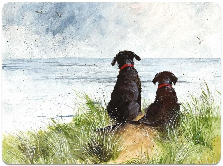 Alex Clark, podkładka pod talerz, Psy na wydmach