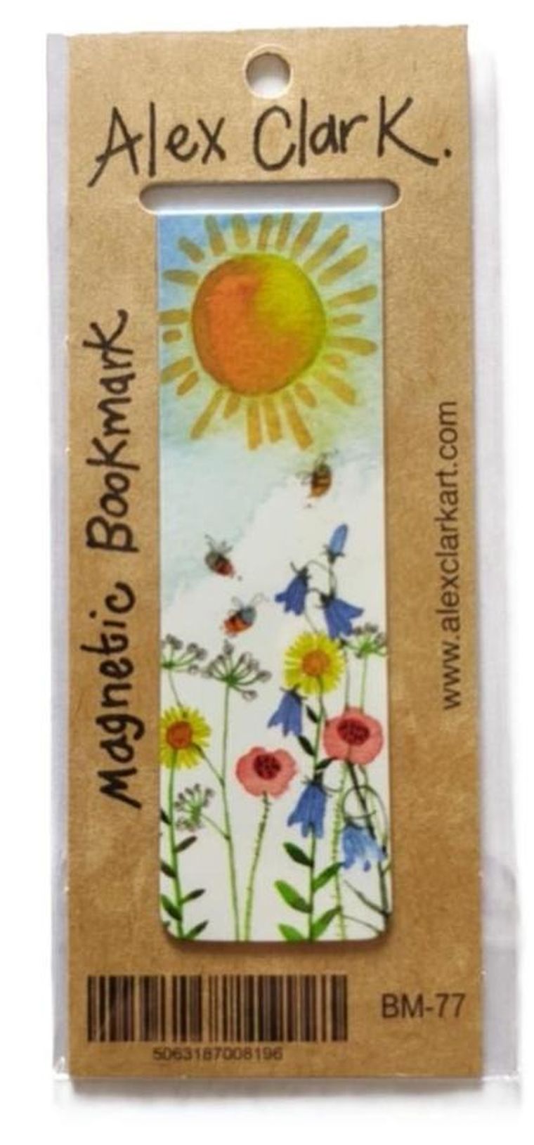 Alex Clark, zakładka do książki, Słońce i kwiaty