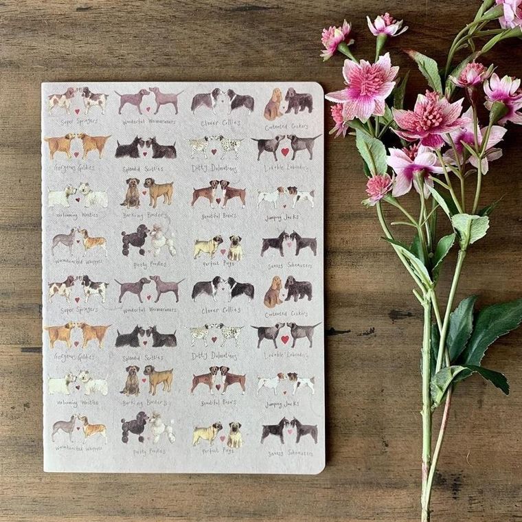 Alex Clark, zeszyt B5, 40 kartek, linia, Urocze pary psów, 1 szt.