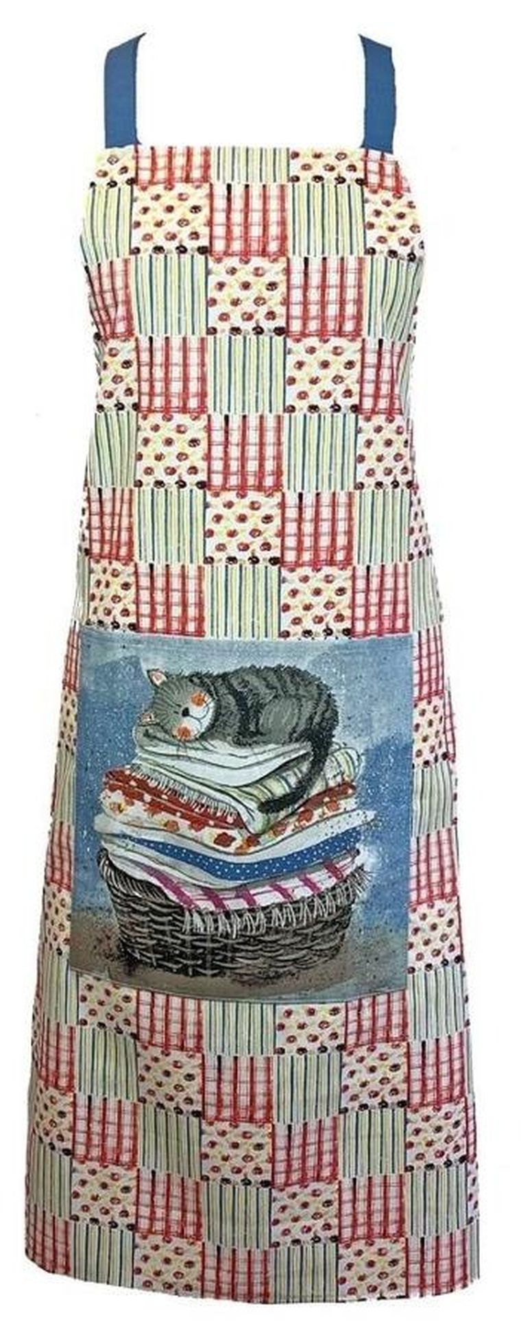 Alex, fartuch kuchenny, Kot na koszu z praniem