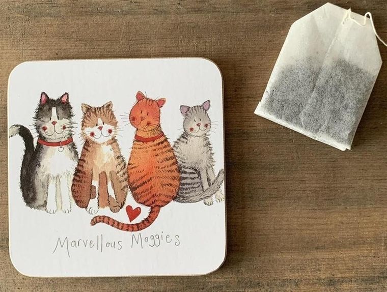 Alex, podkładka pod kubek, 4 koty