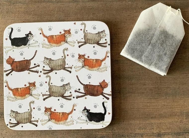 Alex, podkładka pod kubek, Koty