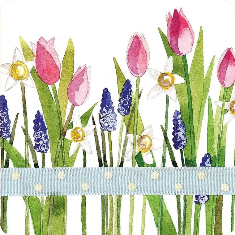 Alex, podkładka pod kubek, Wiosenne kwiaty