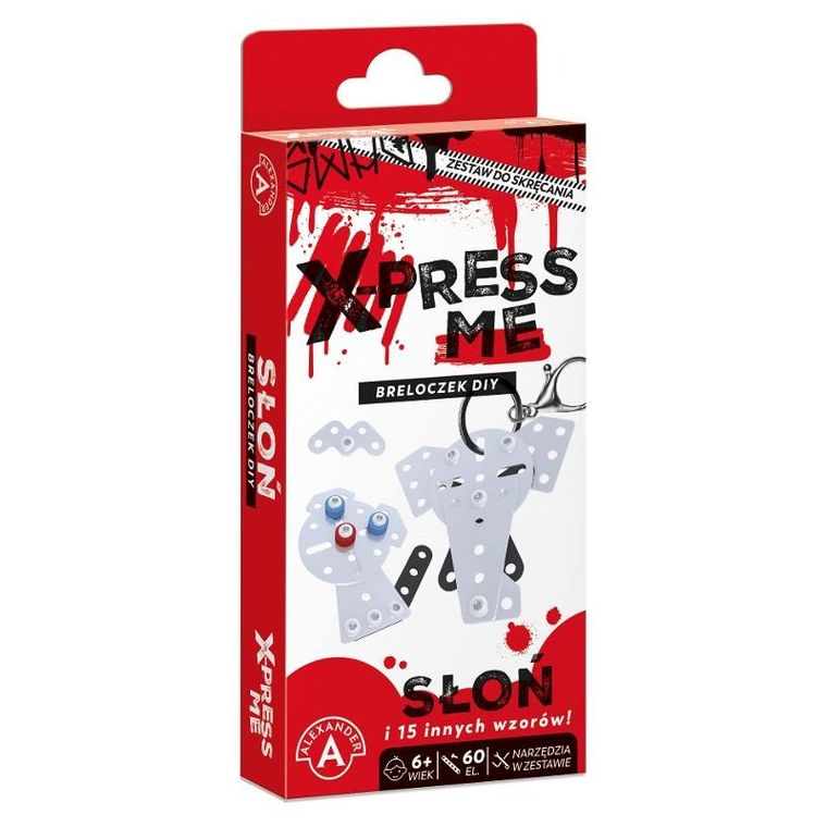 Alexander, breloczek DIY, słoń