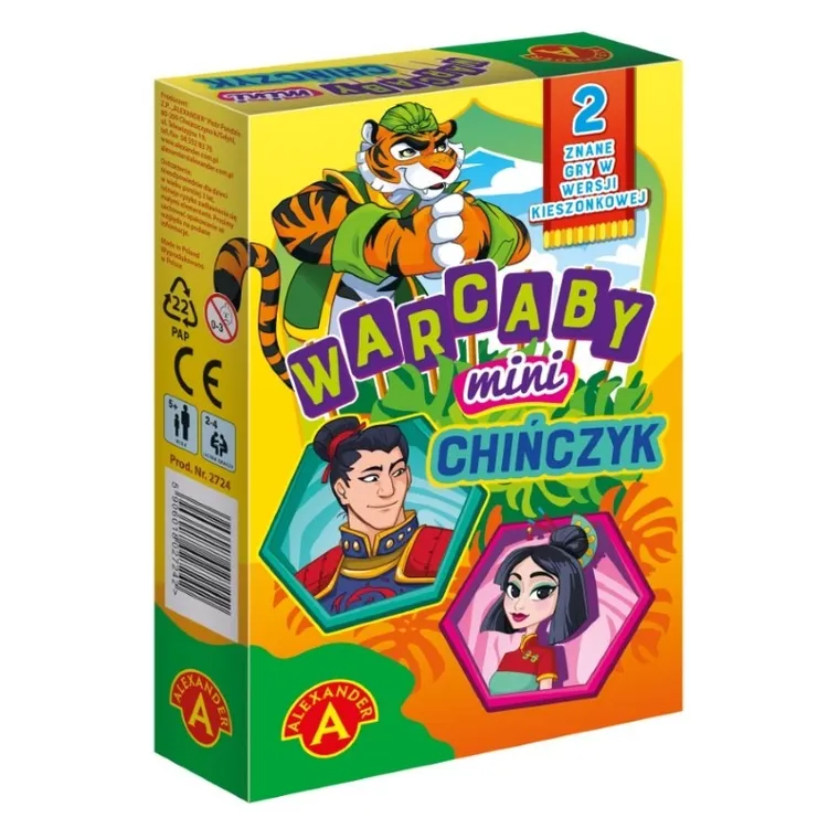 Alexander, Chińczyk, Warcaby, mini, zestaw gier