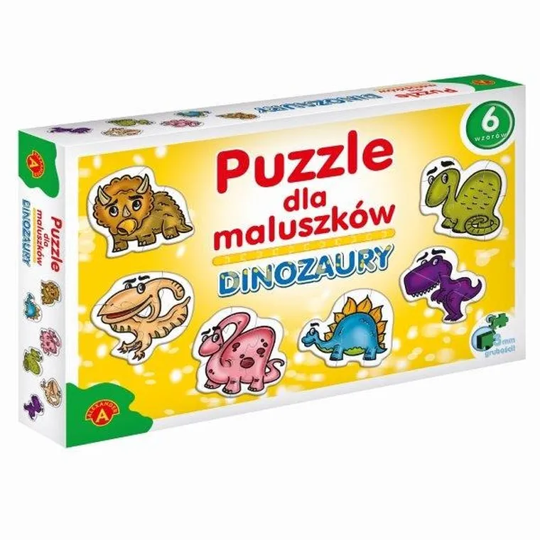 Alexander, Dinozaury, puzzle dla maluszków, 27 elementów