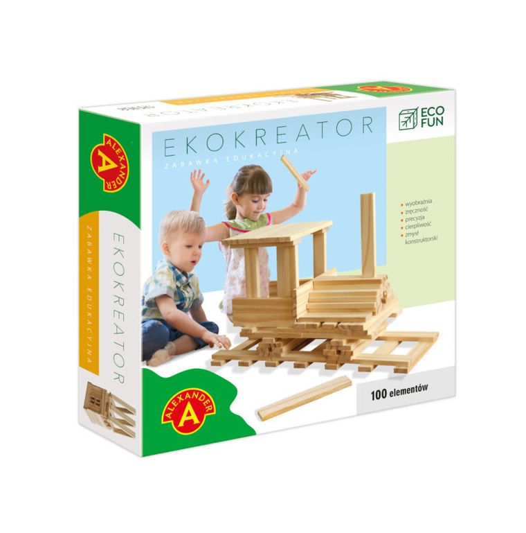 Alexander, Eco Fun, Ekokreator, zestaw konstrukcyjny, 100 elementów