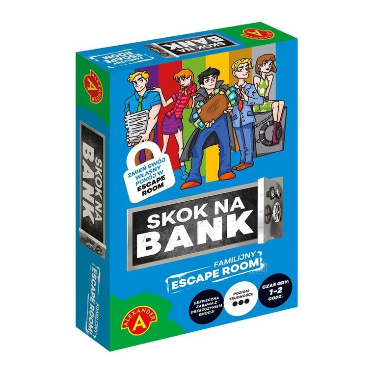 Alexander, Escape Room, Skok na bank, gra familijna