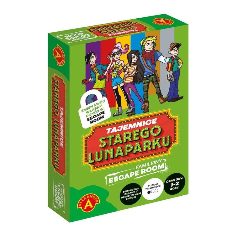 Alexander, Escape Room, Tajemnice starego lunaparku, gra familijna