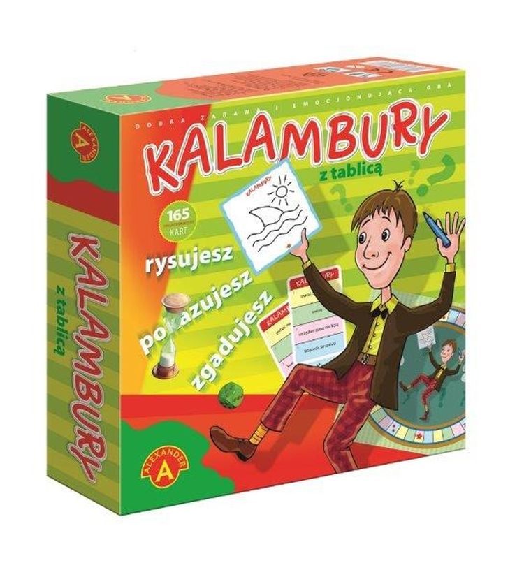 Alexander, kalambury z tablicą, gra towarzyska