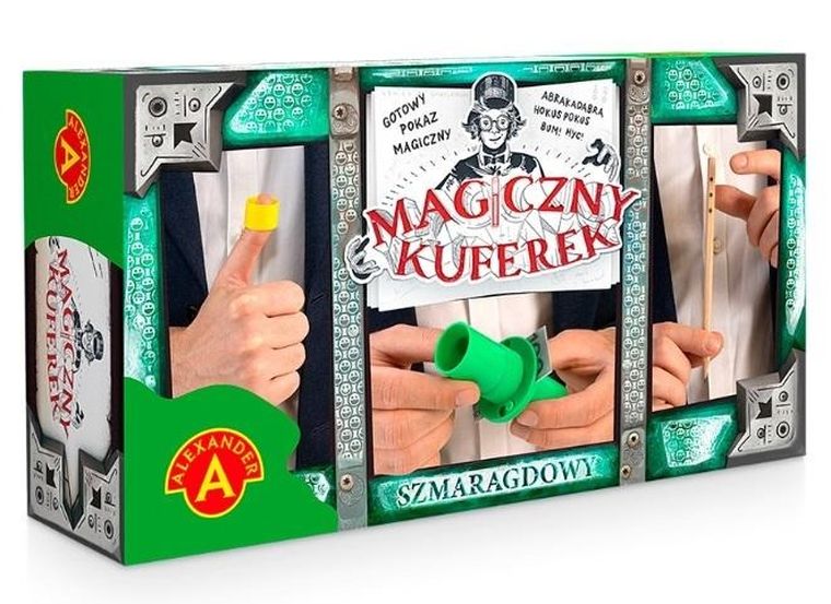 Alexander, Magiczny kuferek, szmaragdowy, magiczne sztuczki