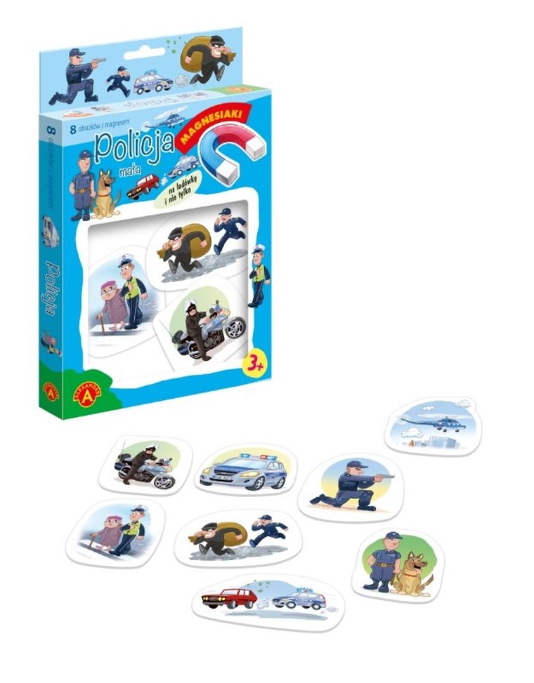 Alexander, Magnesiaki, Mała Policja, układanka magnetyczna