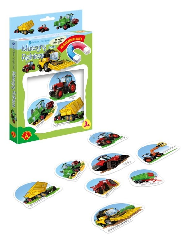 Alexander, Magnesiaki, Małe Maszyny Rolnicze, układanka magnetyczna