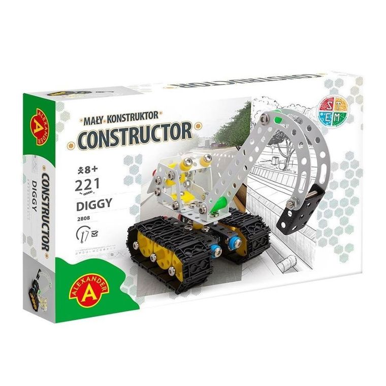 Alexander, Mały Konstruktor, Diggy, zestaw konstrukcyjny, 221 elementów