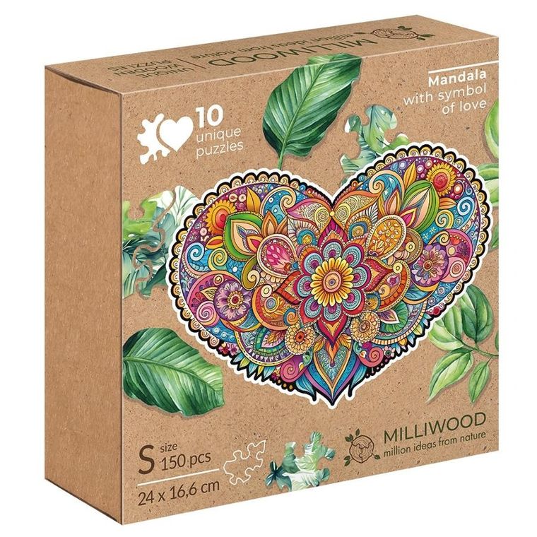 Alexander, Mandala miłości, puzzle drewniane, 150 elementów