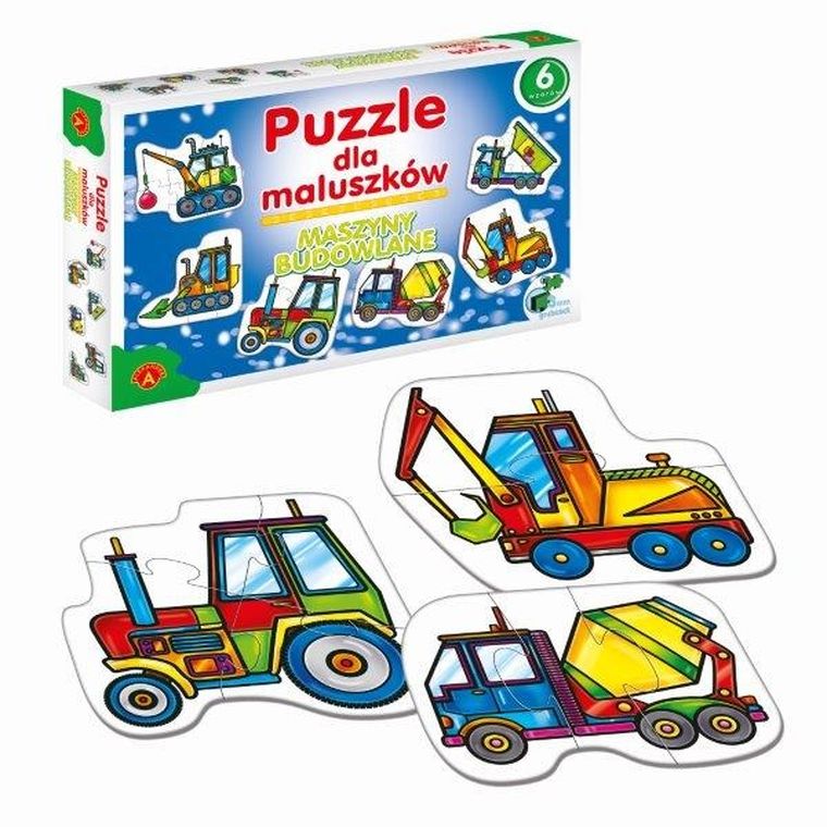Alexander, Maszyny budowlane, puzzle dla maluszków, 27 elementów